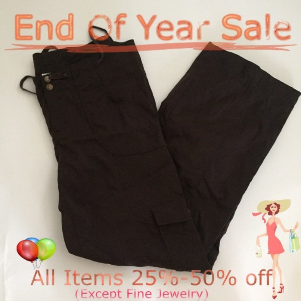 Prana Convertible Brown Pants Size 10